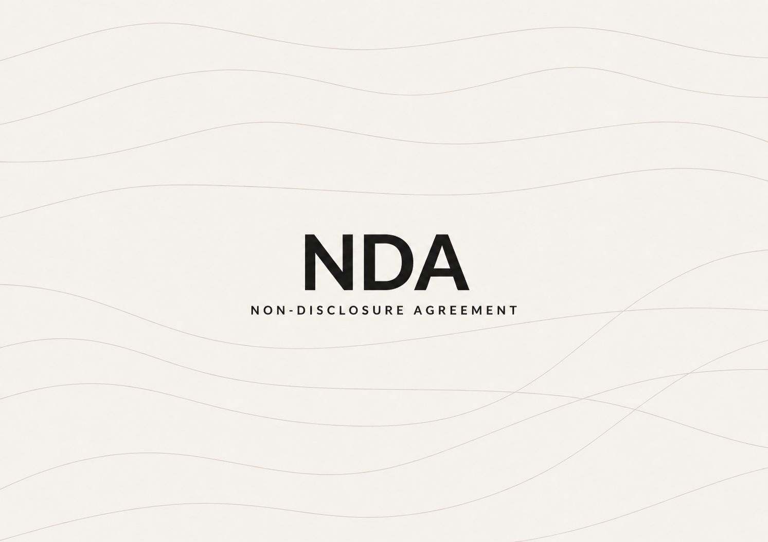 NDA — Non-Disclosure Agreement