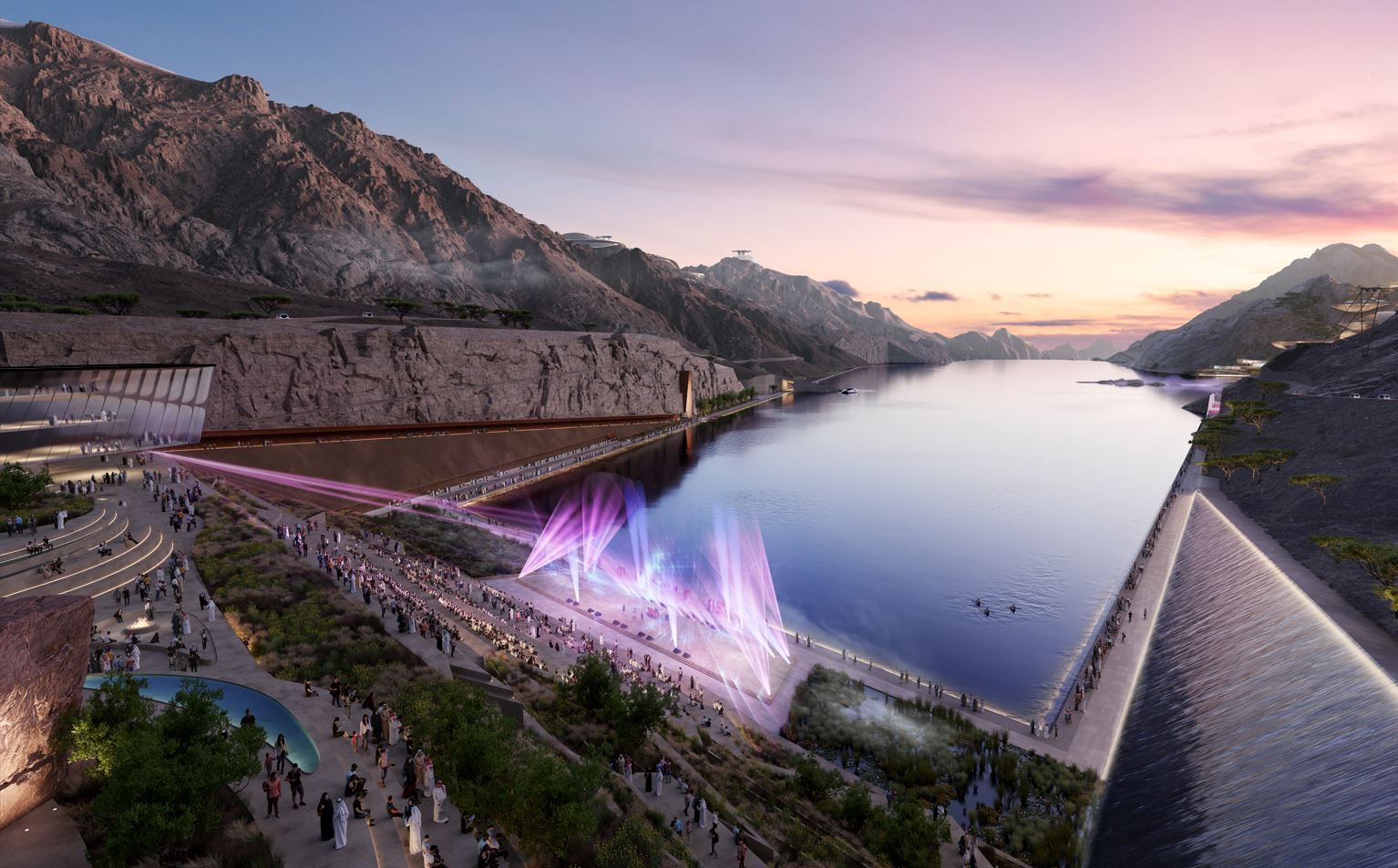 NEOM Trojena — mountain masterplan view 1