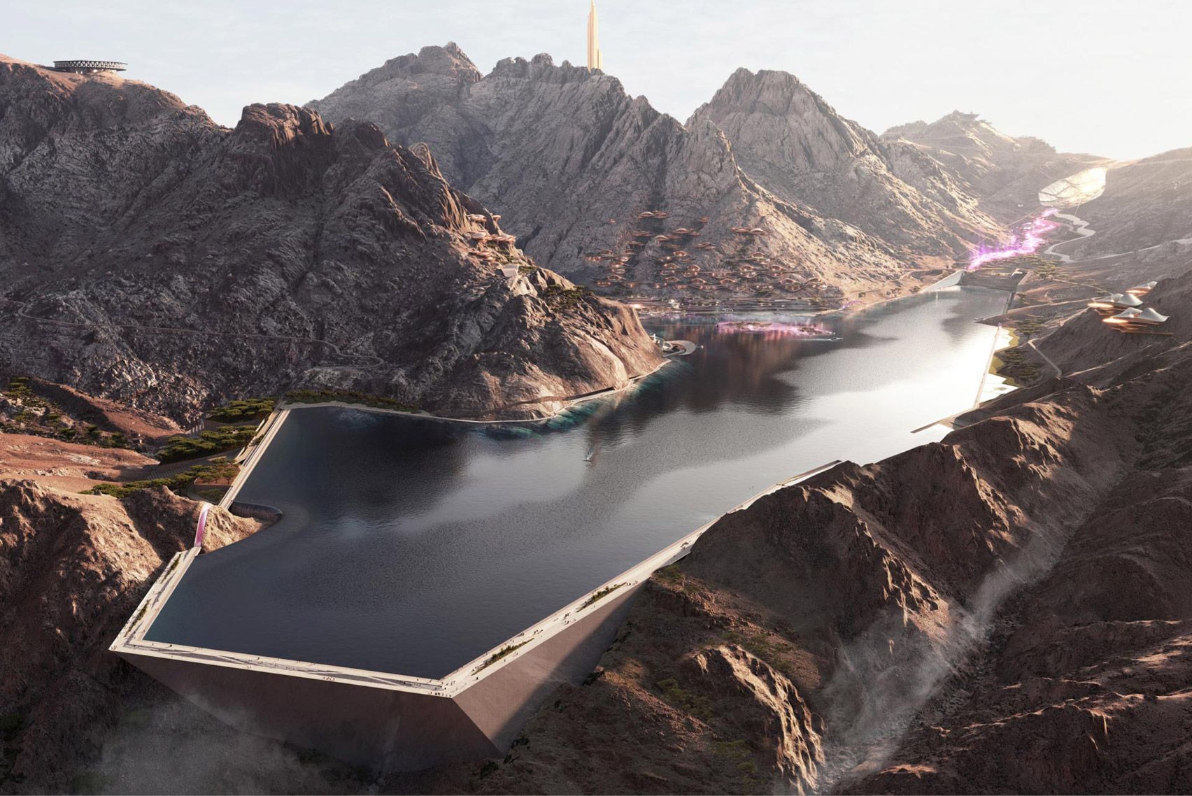 NEOM Trojena — mountain masterplan view 2