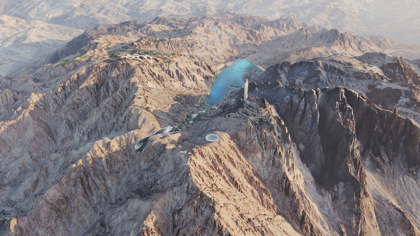 NEOM Trojena — mountain masterplan view 3